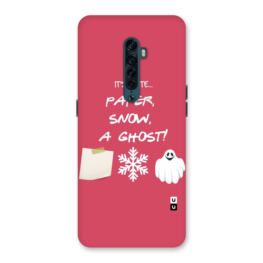 Snow Paper Back Case for Oppo Reno2
