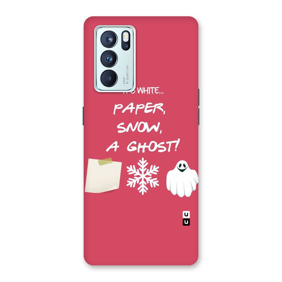 Snow Paper Back Case for Oppo Reno6 Pro 5G