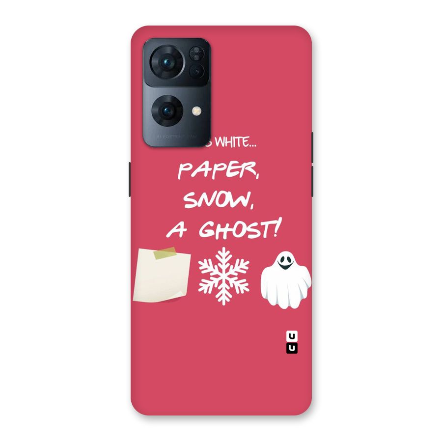 Snow Paper Back Case for Oppo Reno7 Pro 5G