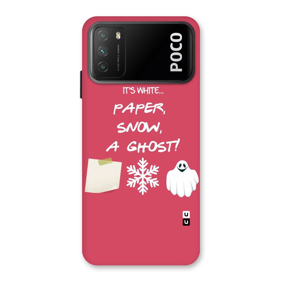 Snow Paper Back Case for Poco M3