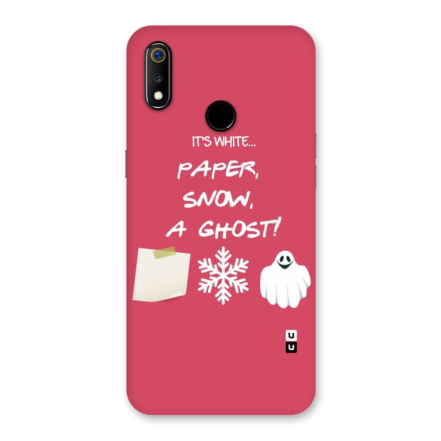 Snow Paper Back Case for Realme 3