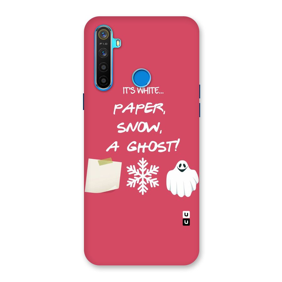 Snow Paper Back Case for Realme 5