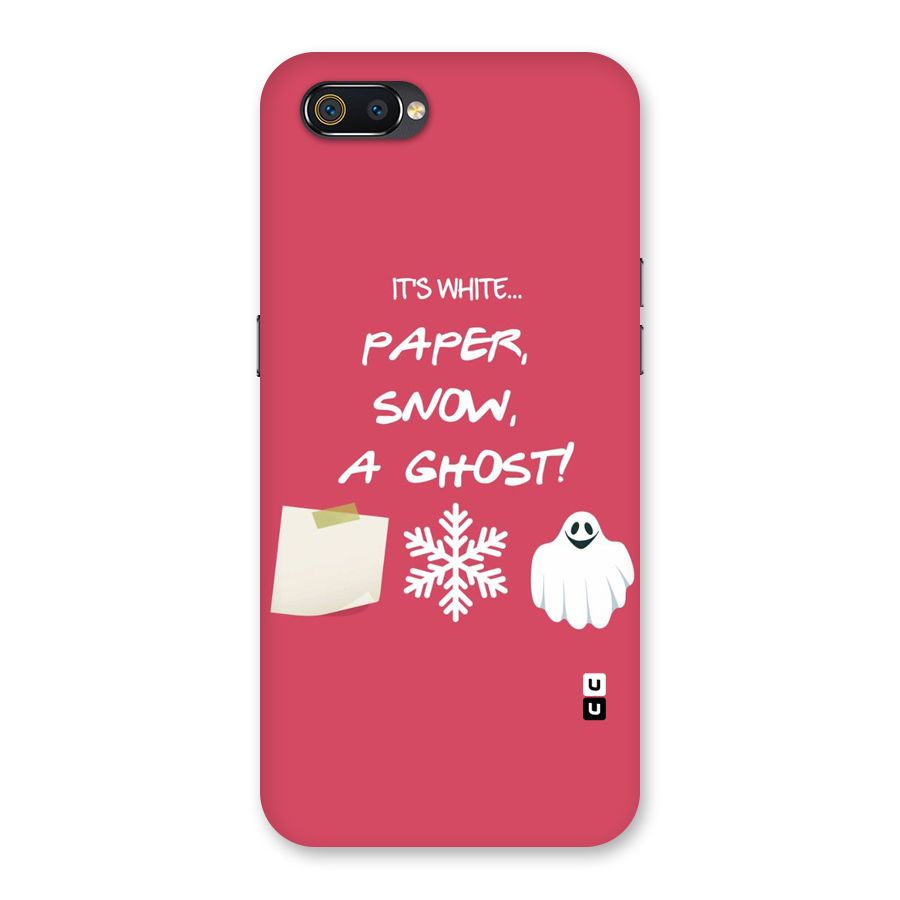 Snow Paper Back Case for Realme C2