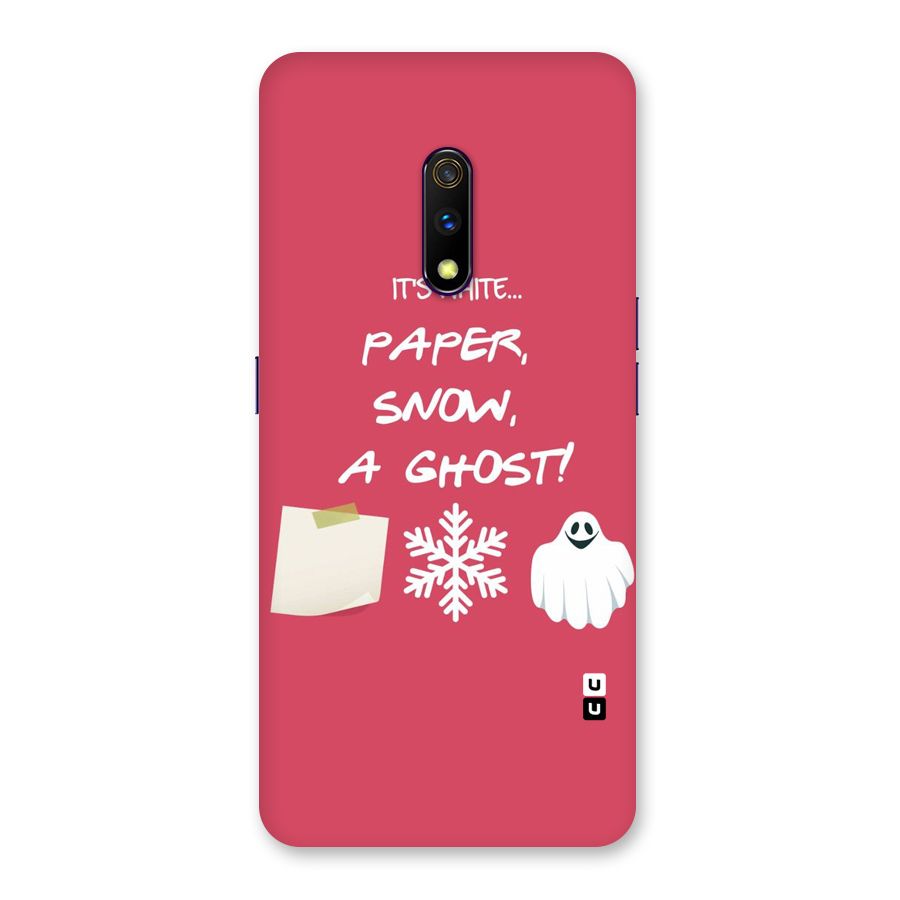 Snow Paper Back Case for Realme X