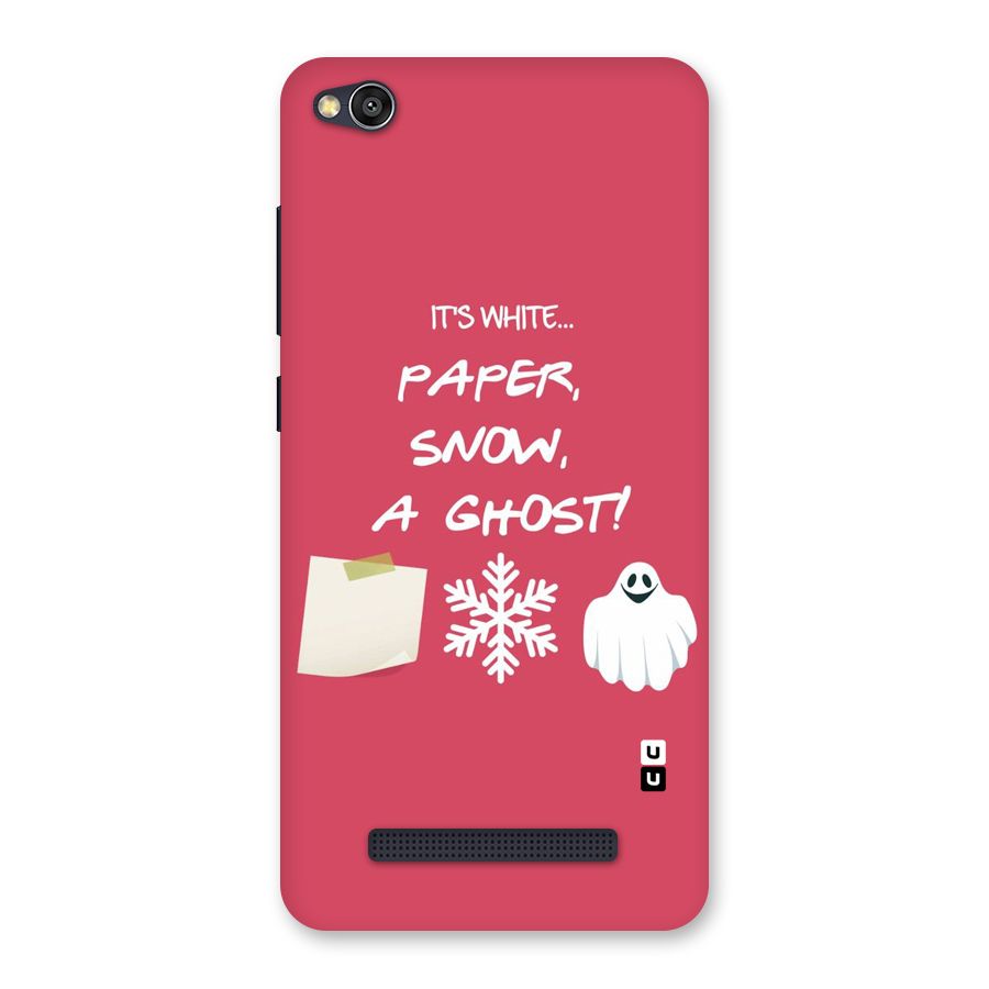 Snow Paper Back Case for Redmi 4A