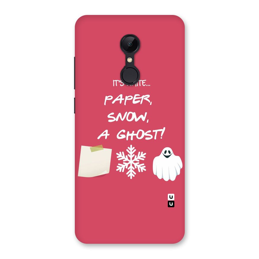 Snow Paper Back Case for Redmi 5