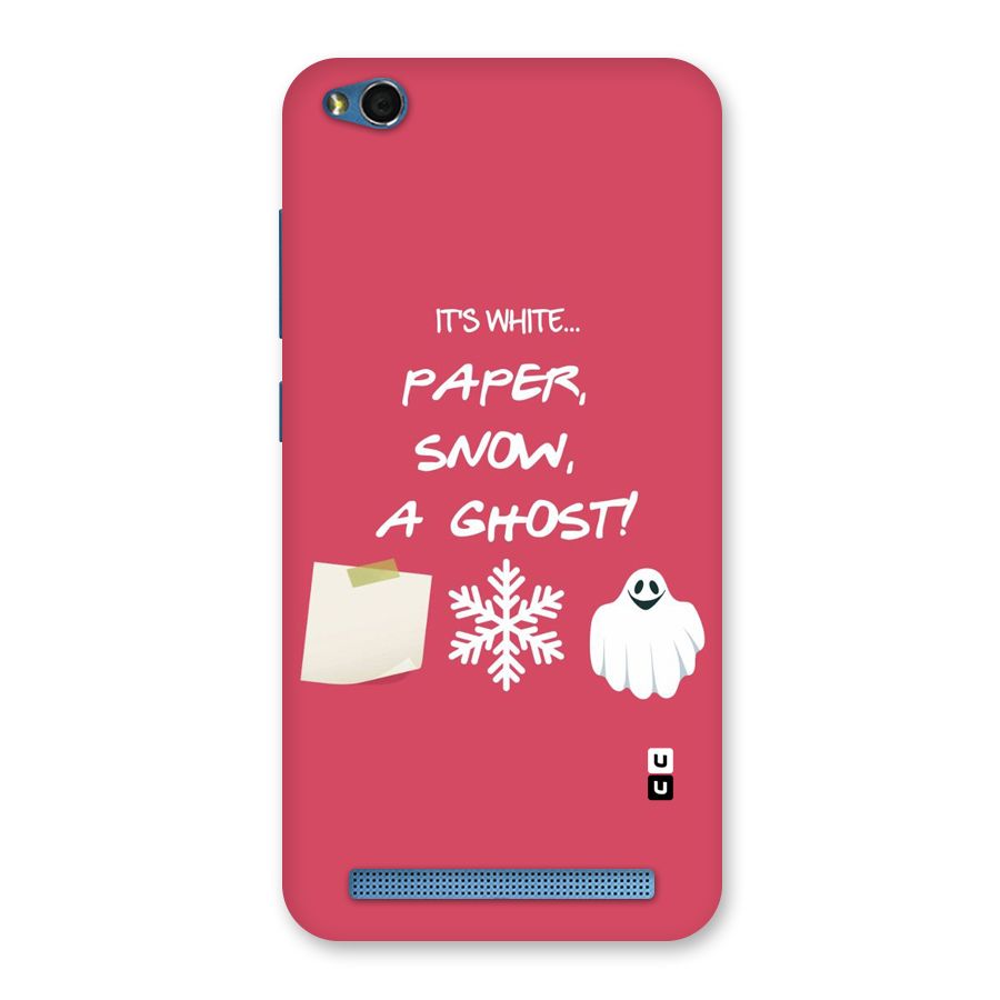Snow Paper Back Case for Redmi 5A