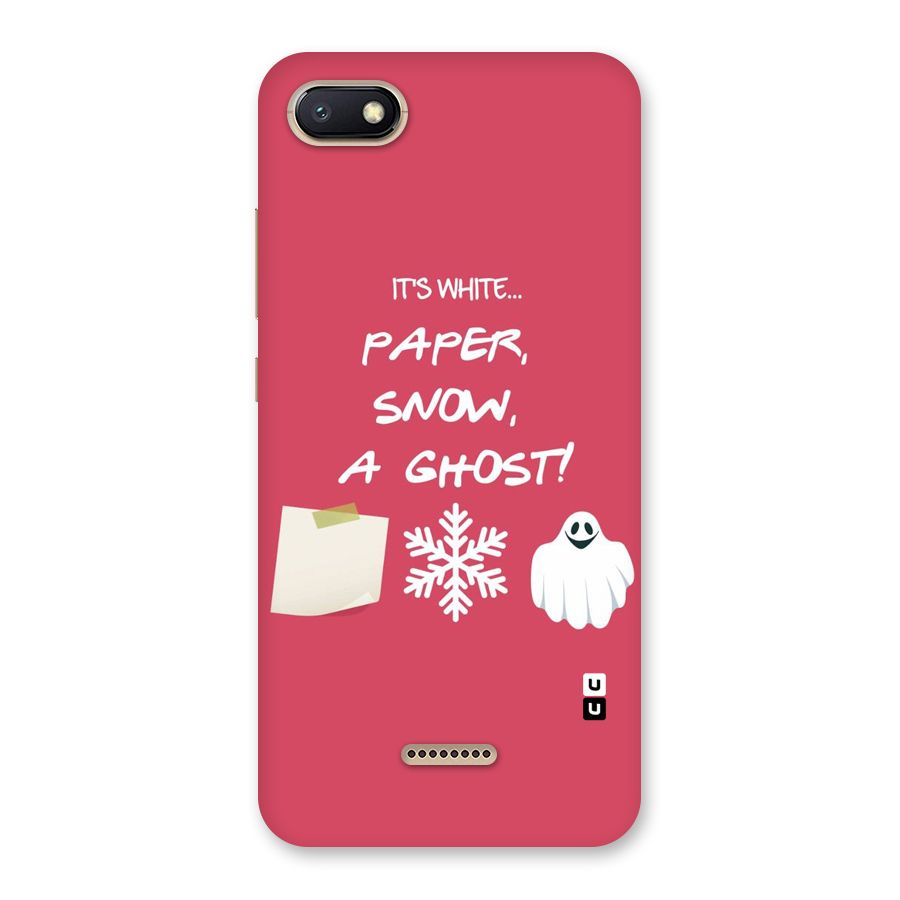 Snow Paper Back Case for Redmi 6A