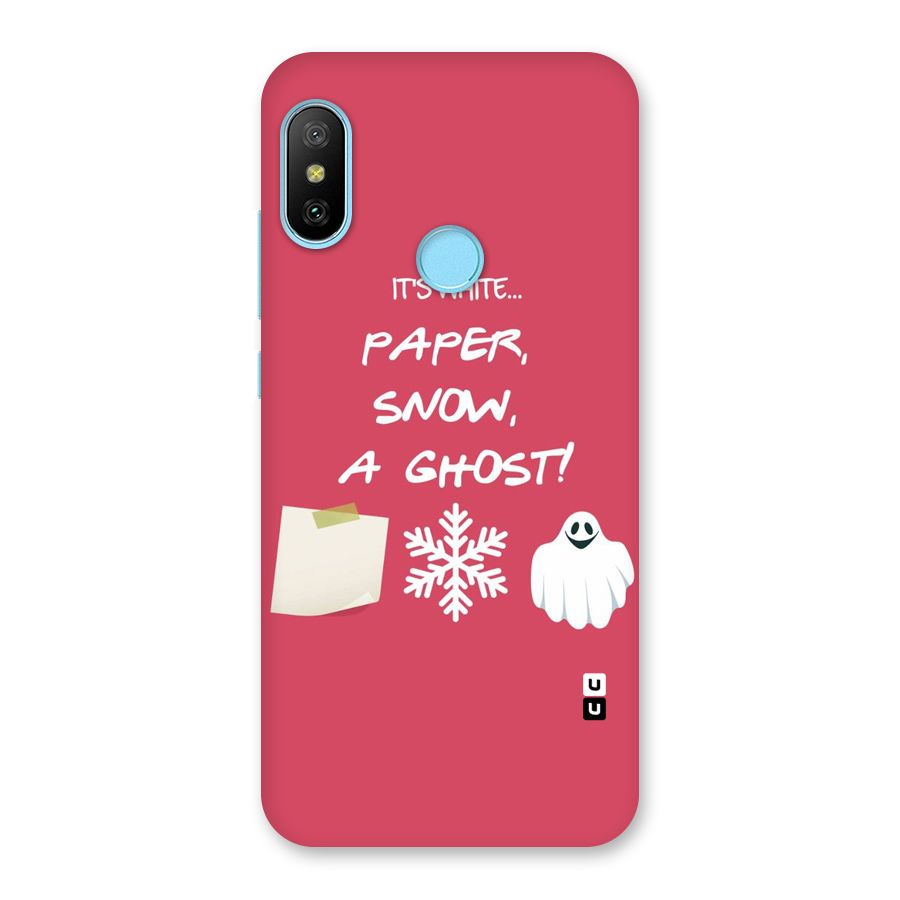 Snow Paper Back Case for Redmi 6 Pro