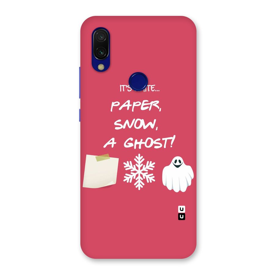Snow Paper Back Case for Redmi 7