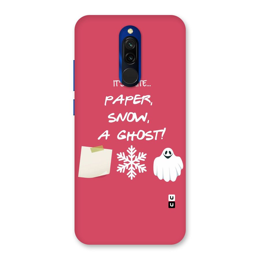 Snow Paper Back Case for Redmi 8