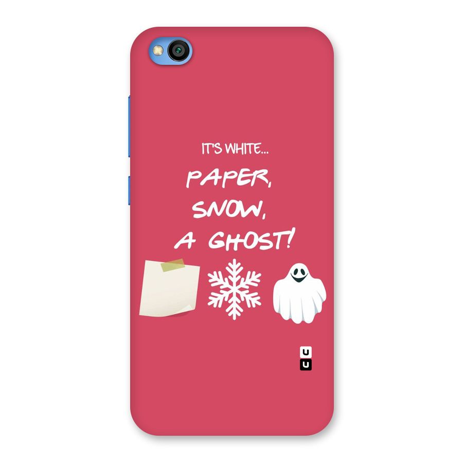 Snow Paper Back Case for Redmi Go