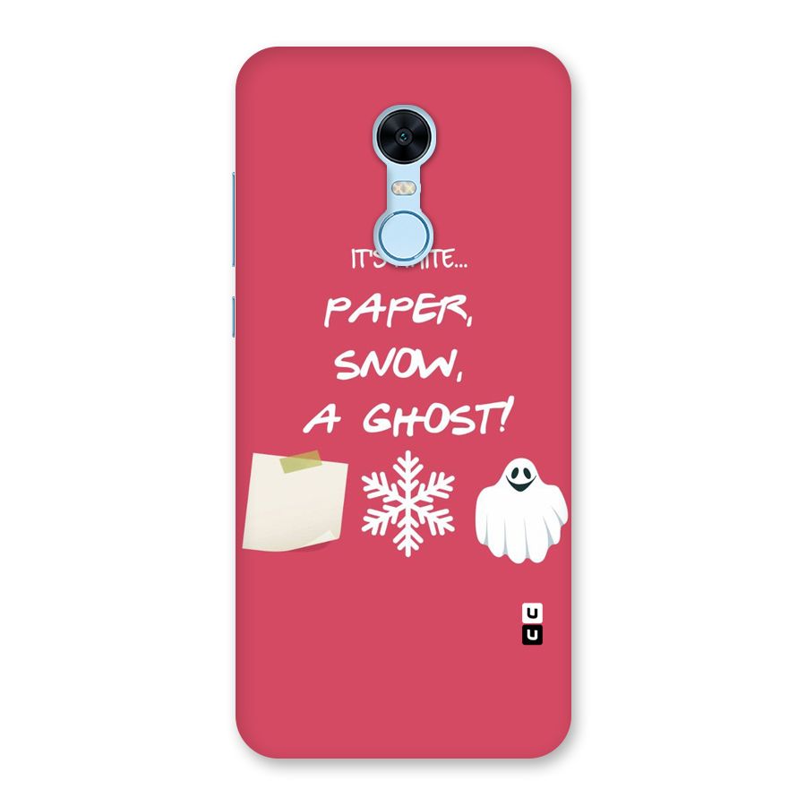 Snow Paper Back Case for Redmi Note 5