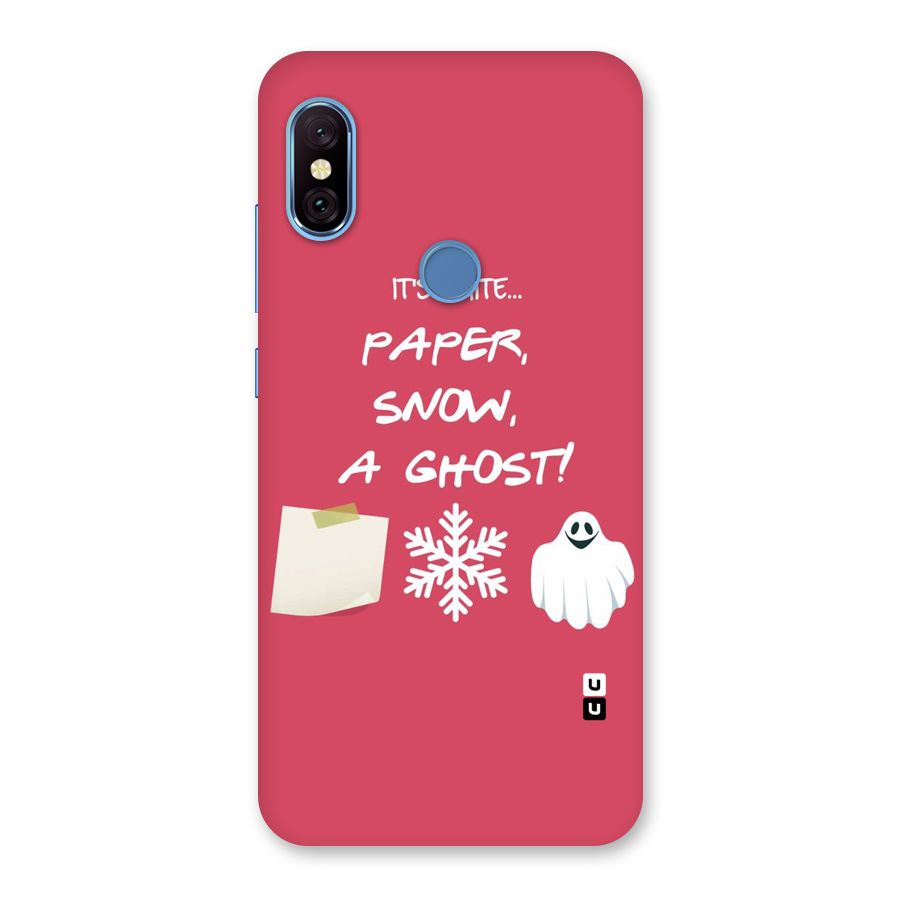 Snow Paper Back Case for Redmi Note 6 Pro