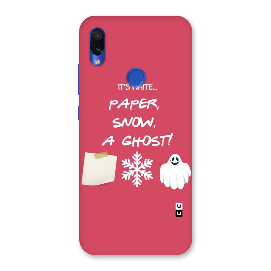 Snow Paper Back Case for Redmi Note 7S
