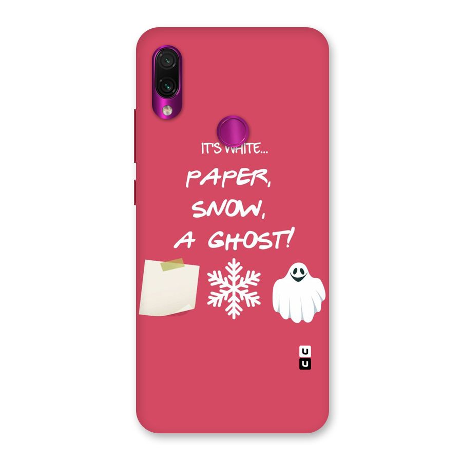 Snow Paper Back Case for Redmi Note 7 Pro
