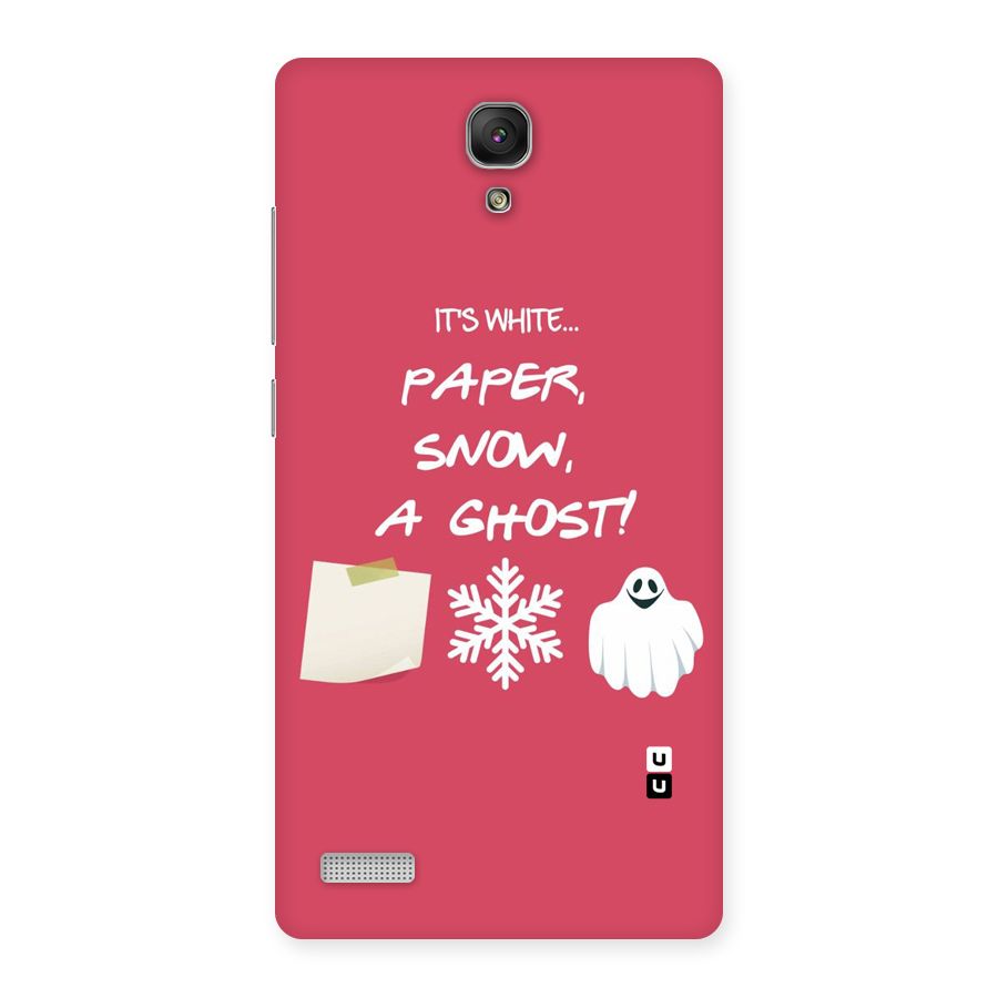 Snow Paper Back Case for Redmi Note Prime