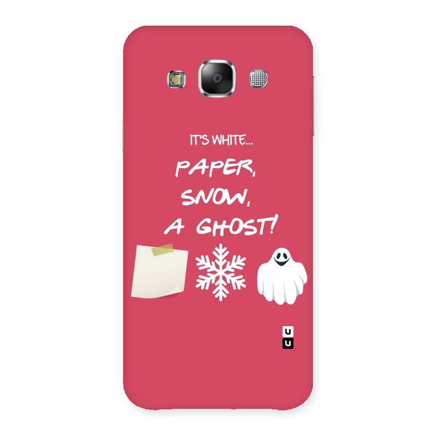 Snow Paper Back Case for Samsung Galaxy E5