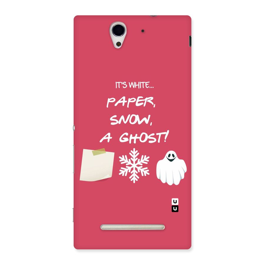 Snow Paper Back Case for Sony Xperia C3