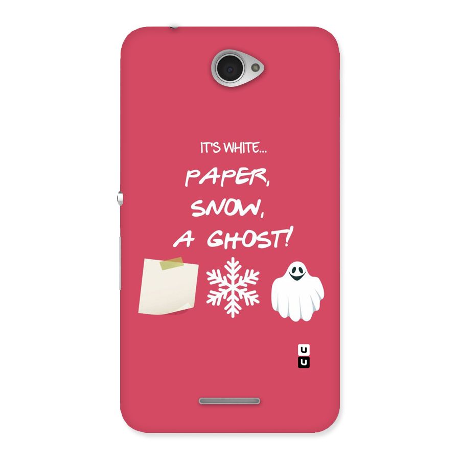 Snow Paper Back Case for Sony Xperia E4