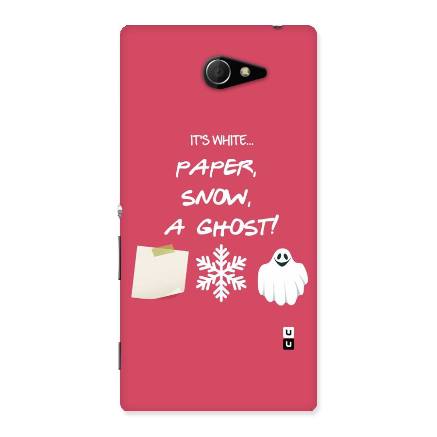 Snow Paper Back Case for Sony Xperia M2
