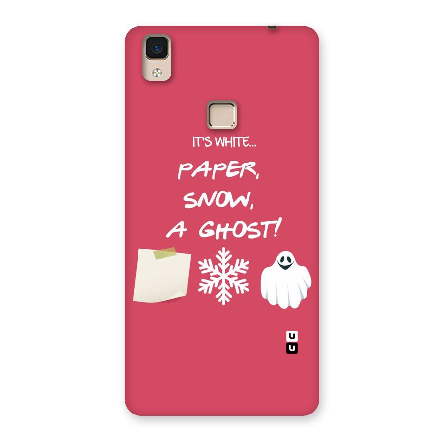 Snow Paper Back Case for V3 Max
