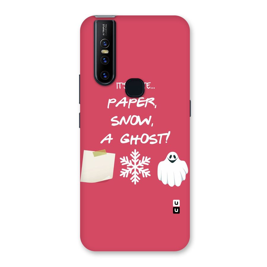 Snow Paper Back Case for Vivo V15