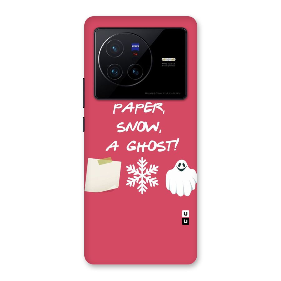 Snow Paper Back Case for Vivo X80