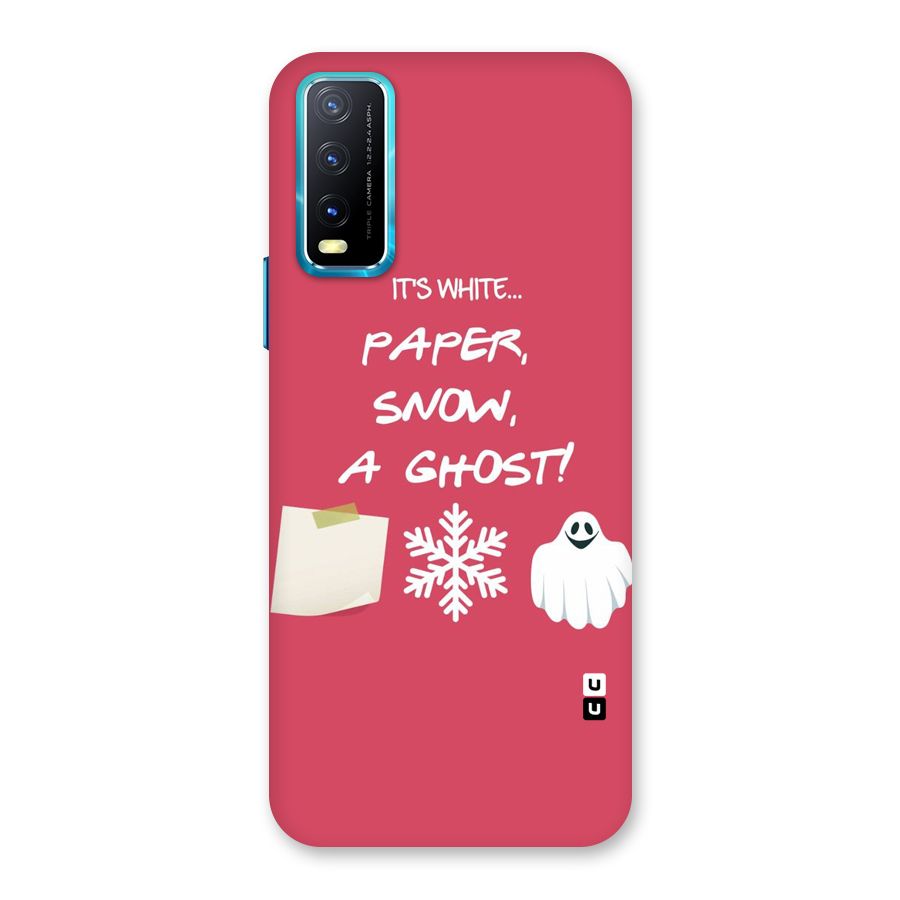 Snow Paper Back Case for Vivo Y20A
