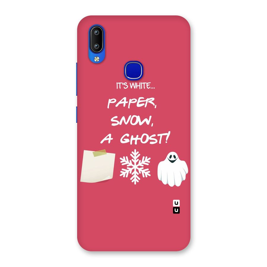 Snow Paper Back Case for Vivo Y91