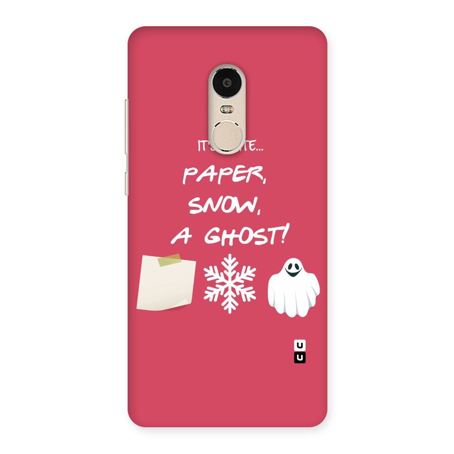 Snow Paper Back Case for Xiaomi Redmi Note 4