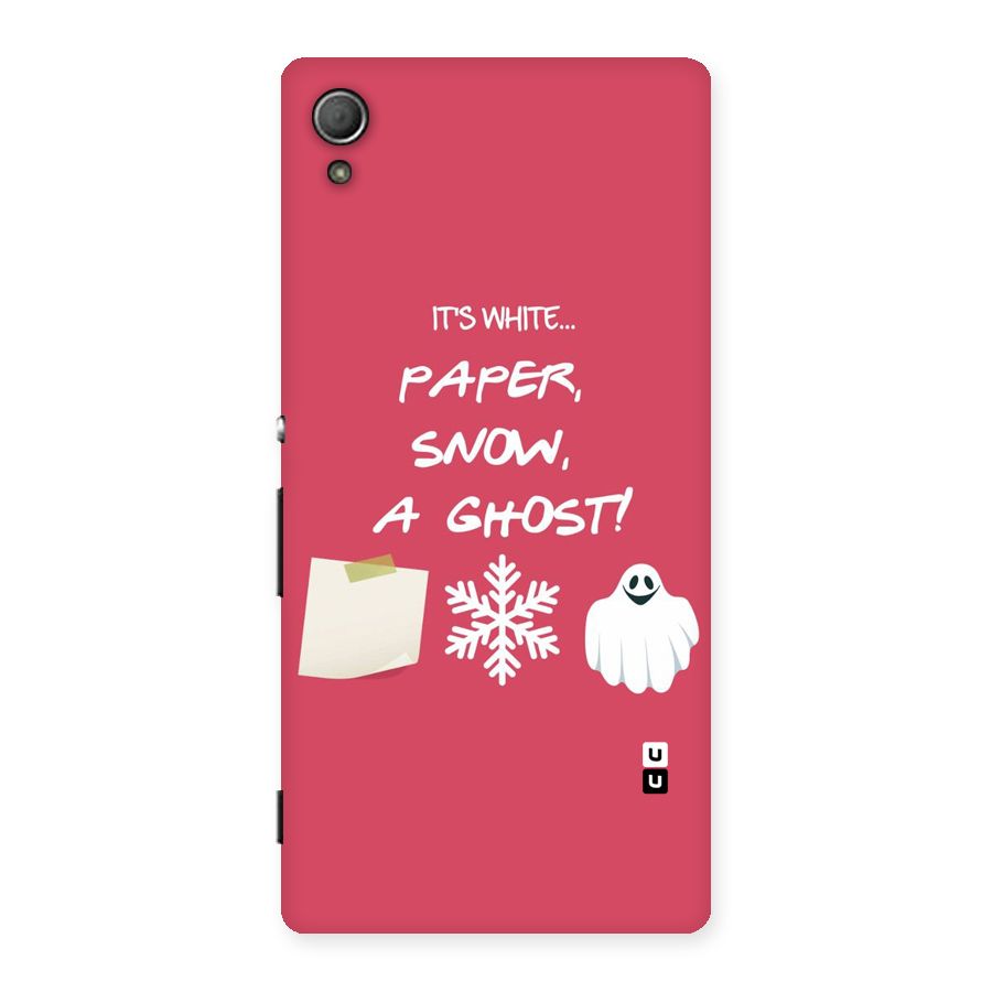 Snow Paper Back Case for Xperia Z3 Plus
