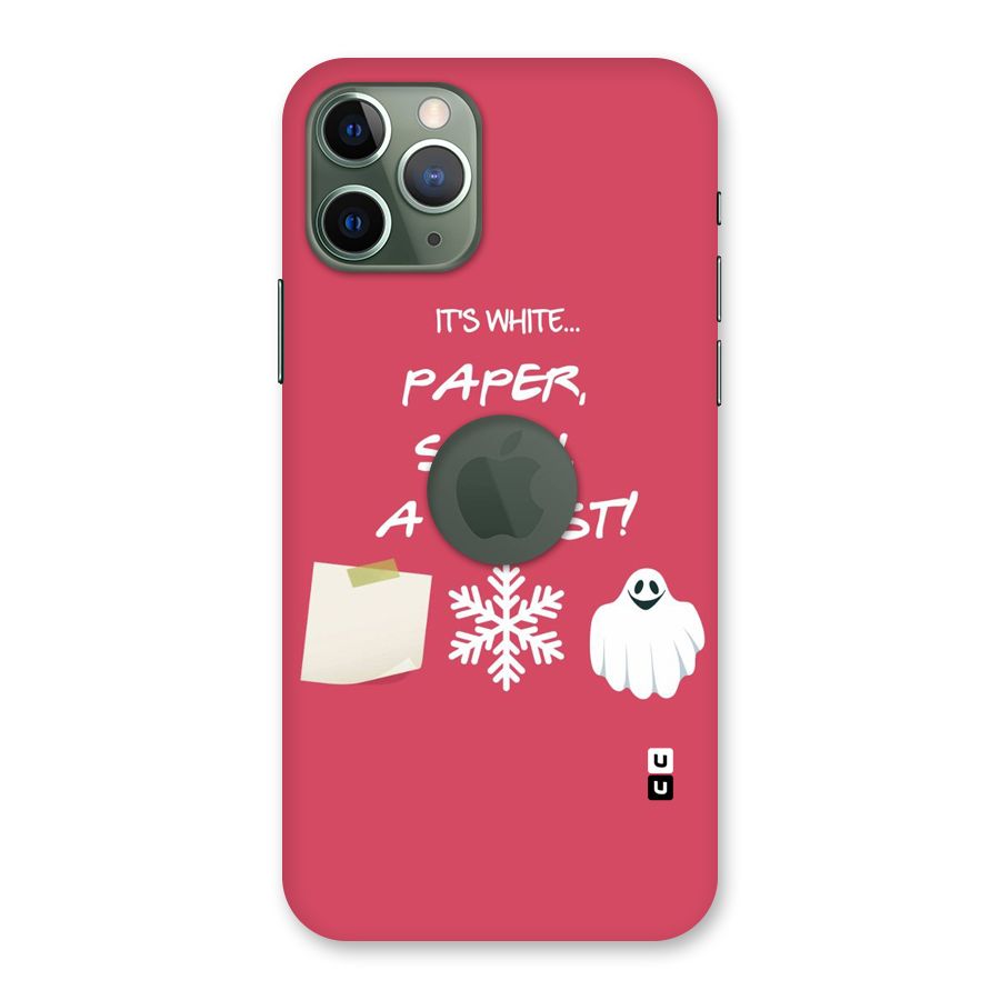 Snow Paper Back Case for iPhone 11 Pro Logo  Cut