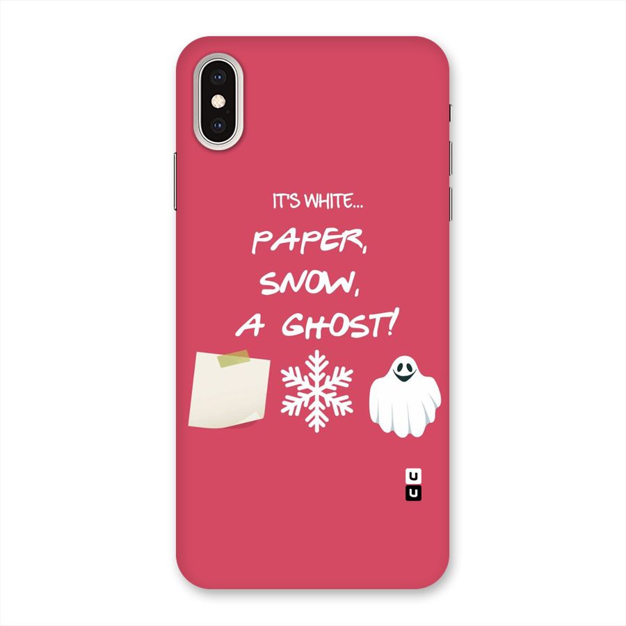 Snow Paper Back Case for iPhone XS Max