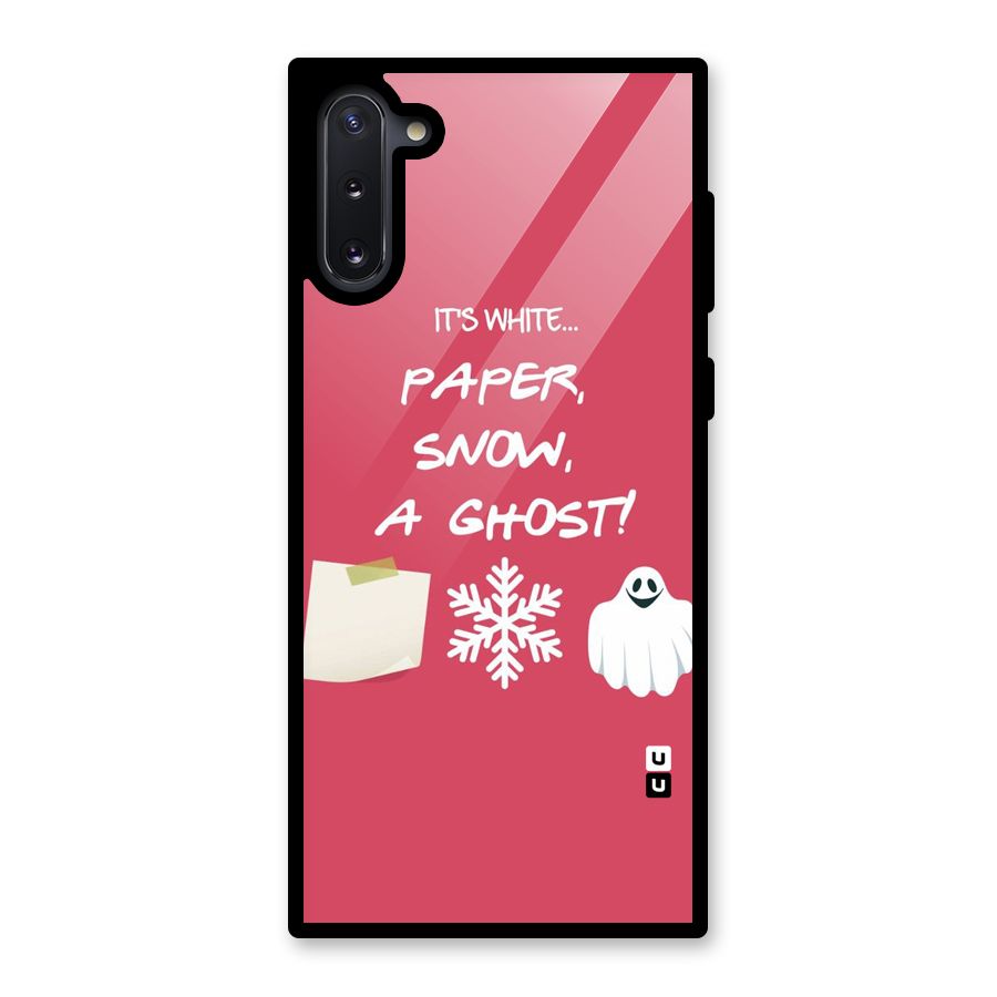 Snow Paper Glass Back Case for Galaxy Note 10