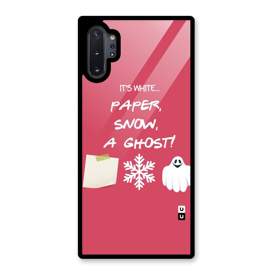 Snow Paper Glass Back Case for Galaxy Note 10 Plus