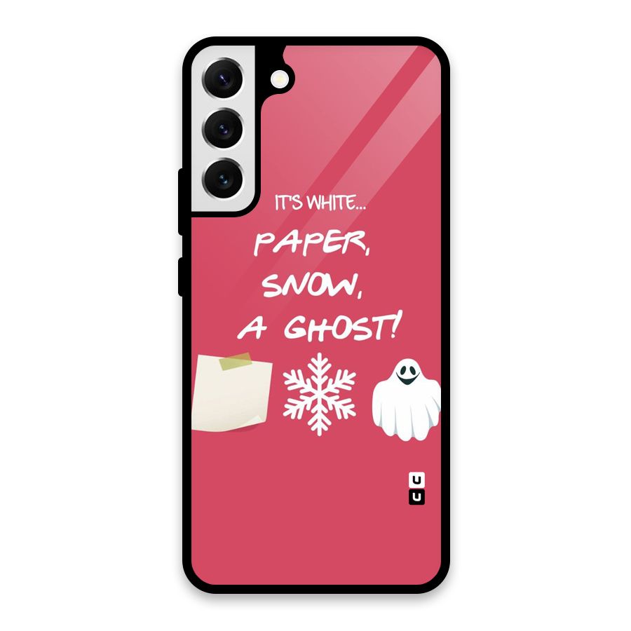 Snow Paper Glass Back Case for Galaxy S22 Plus 5G
