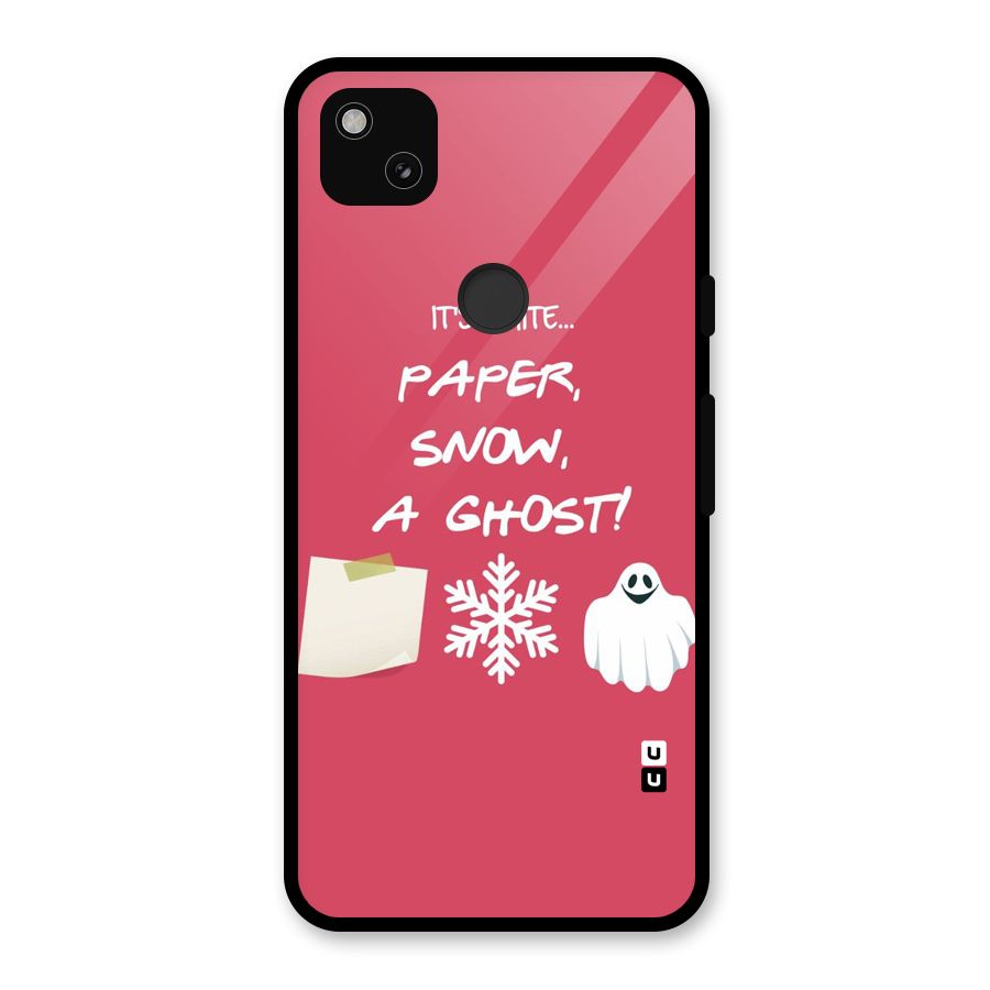 Snow Paper Glass Back Case for Google Pixel 4a