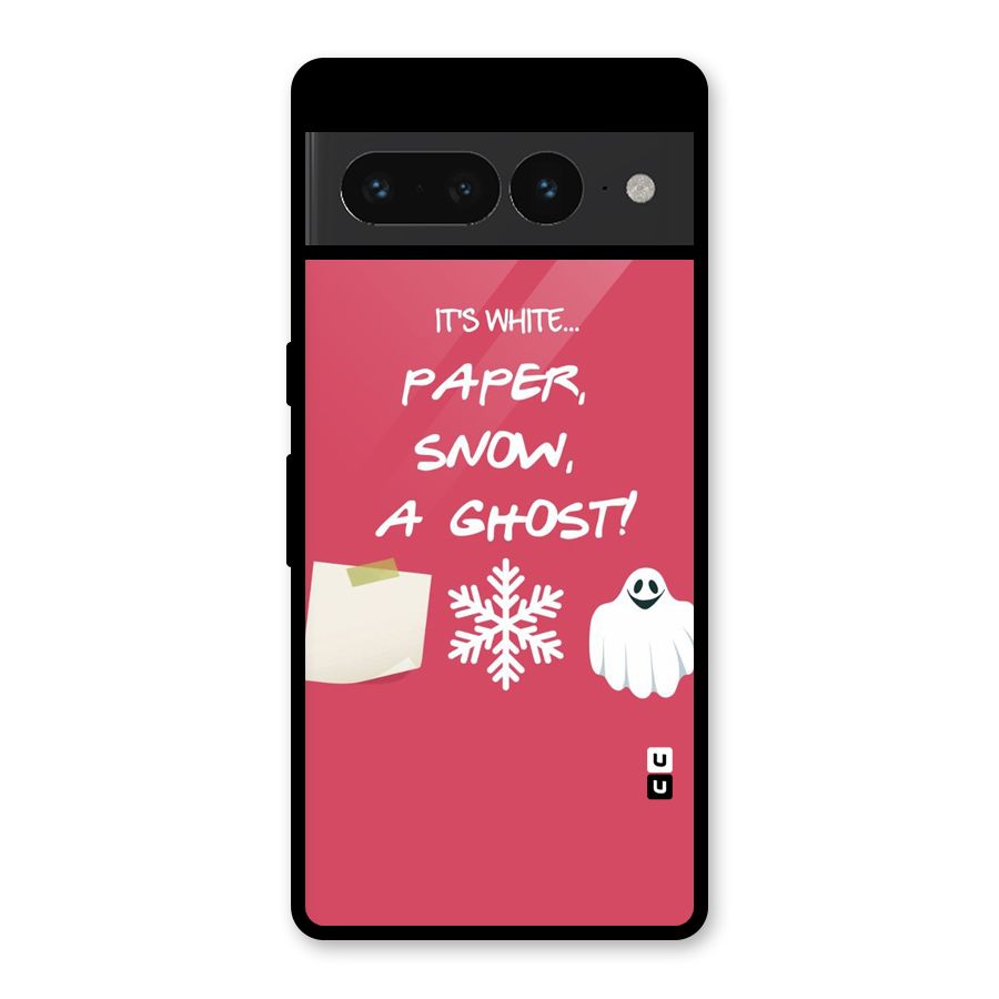 Snow Paper Glass Back Case for Google Pixel 7 Pro