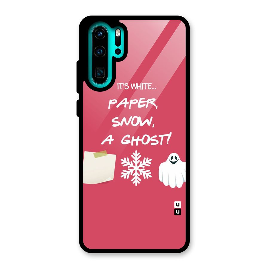 Snow Paper Glass Back Case for Huawei P30 Pro