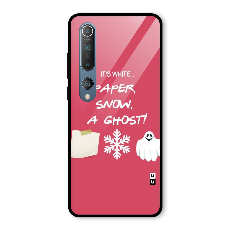 Snow Paper Glass Back Case for Mi 10