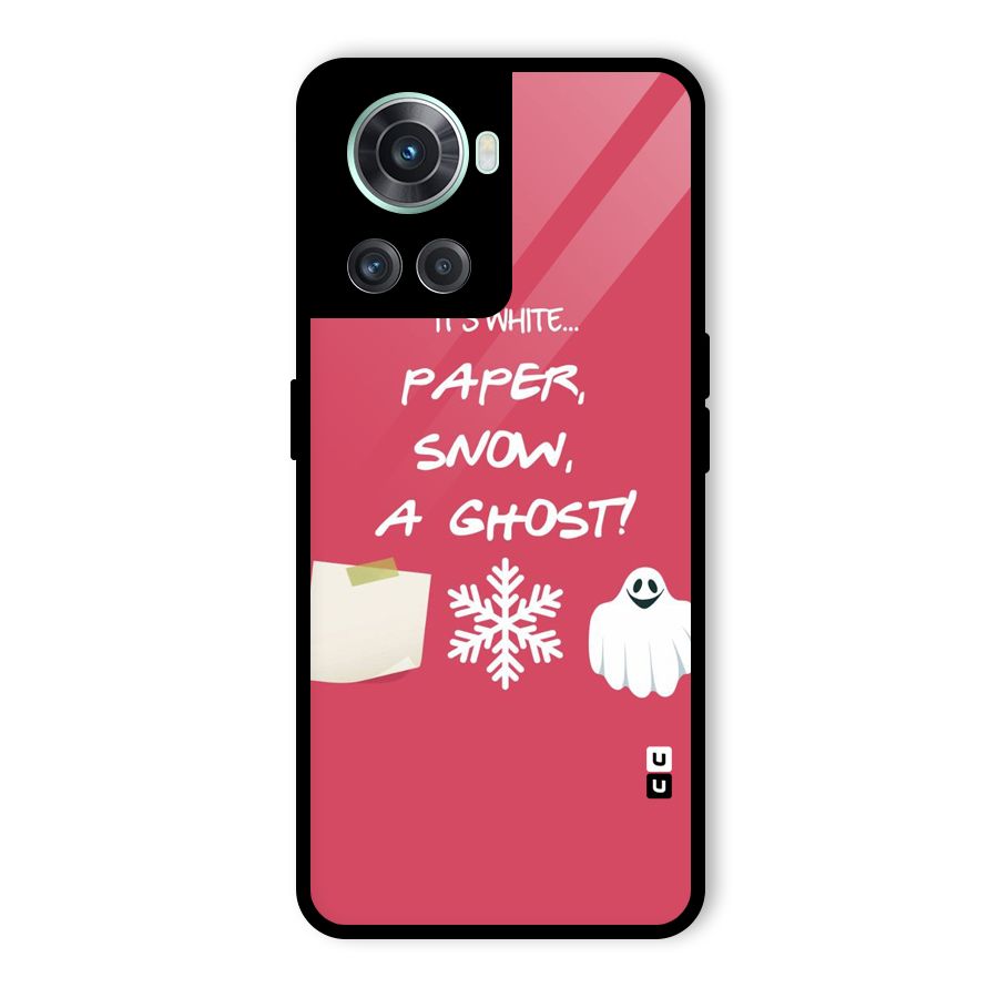 Snow Paper Glass Back Case for OnePlus 10R