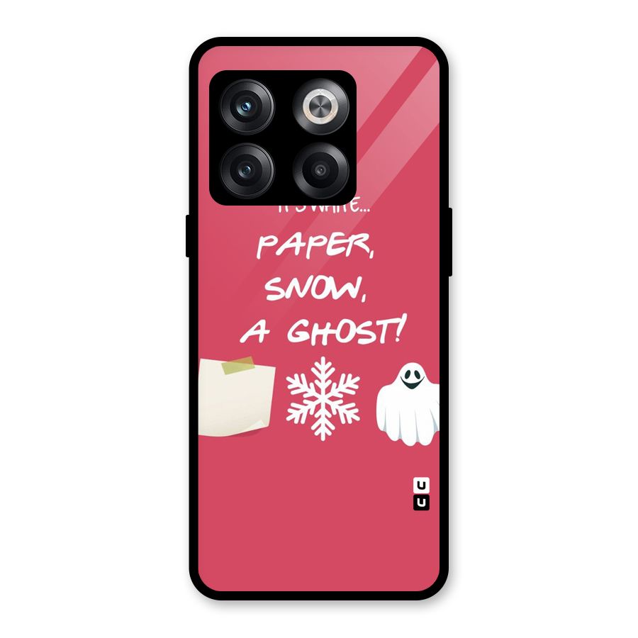 Snow Paper Glass Back Case for OnePlus 10T