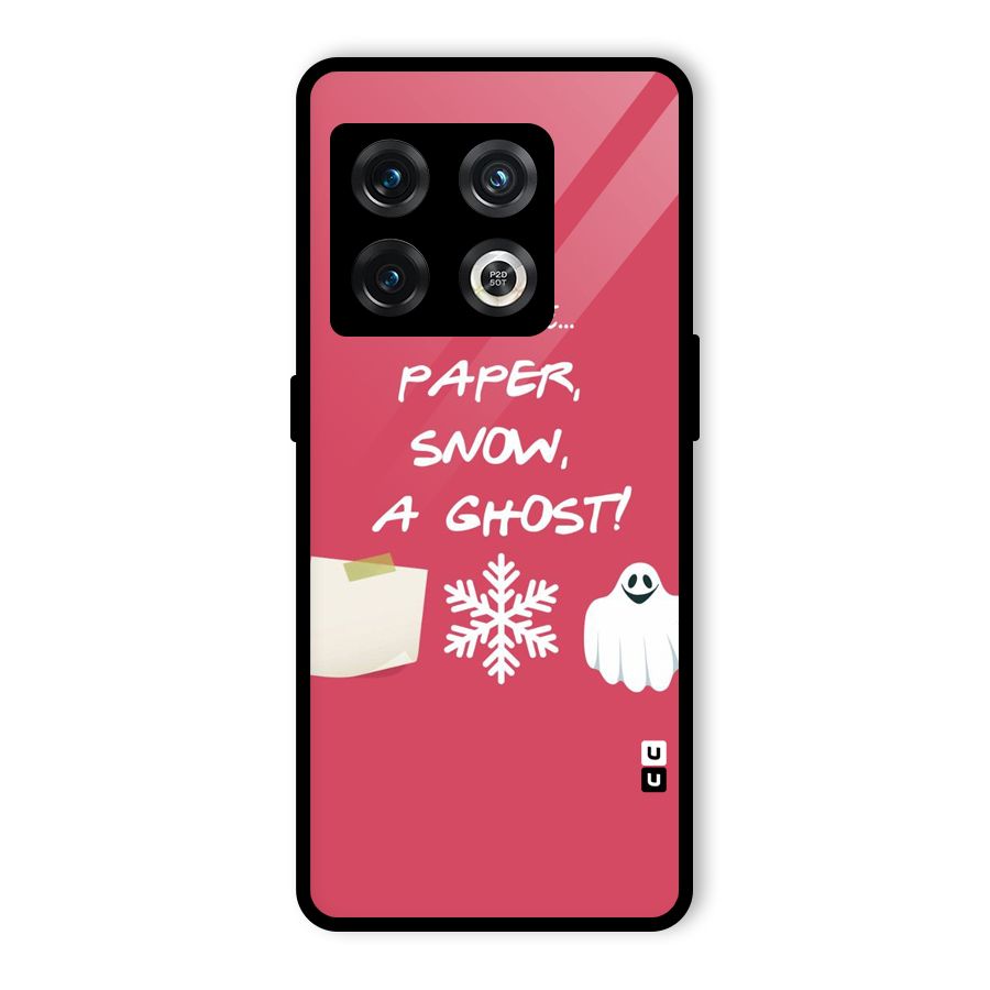 Snow Paper Glass Back Case for OnePlus 10 Pro 5G