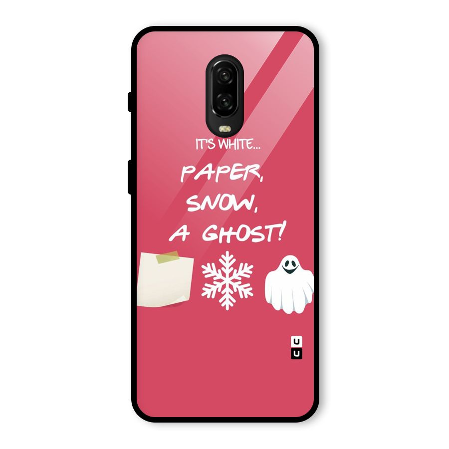 Snow Paper Glass Back Case for OnePlus 6T