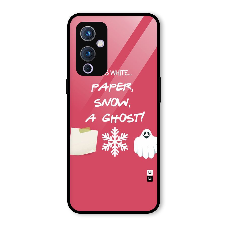 Snow Paper Glass Back Case for OnePlus 9