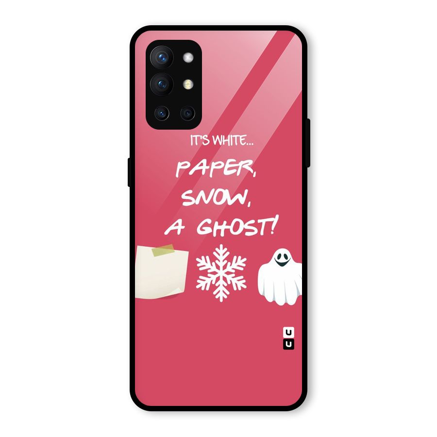 Snow Paper Glass Back Case for OnePlus 9R