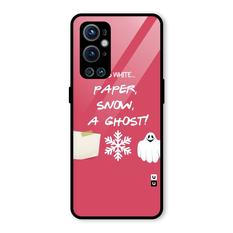 Snow Paper Glass Back Case for OnePlus 9 Pro