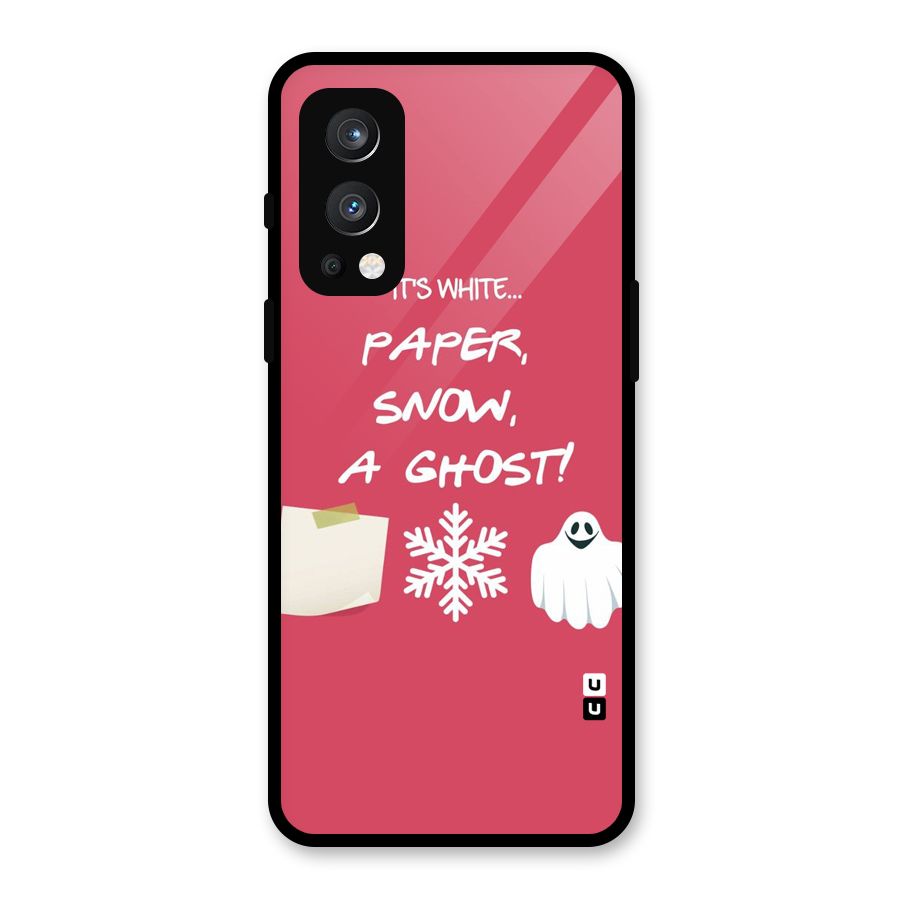 Snow Paper Glass Back Case for OnePlus Nord 2 5G