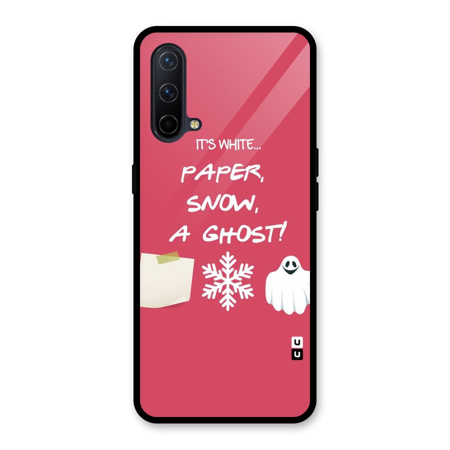 Snow Paper Glass Back Case for OnePlus Nord CE 5G